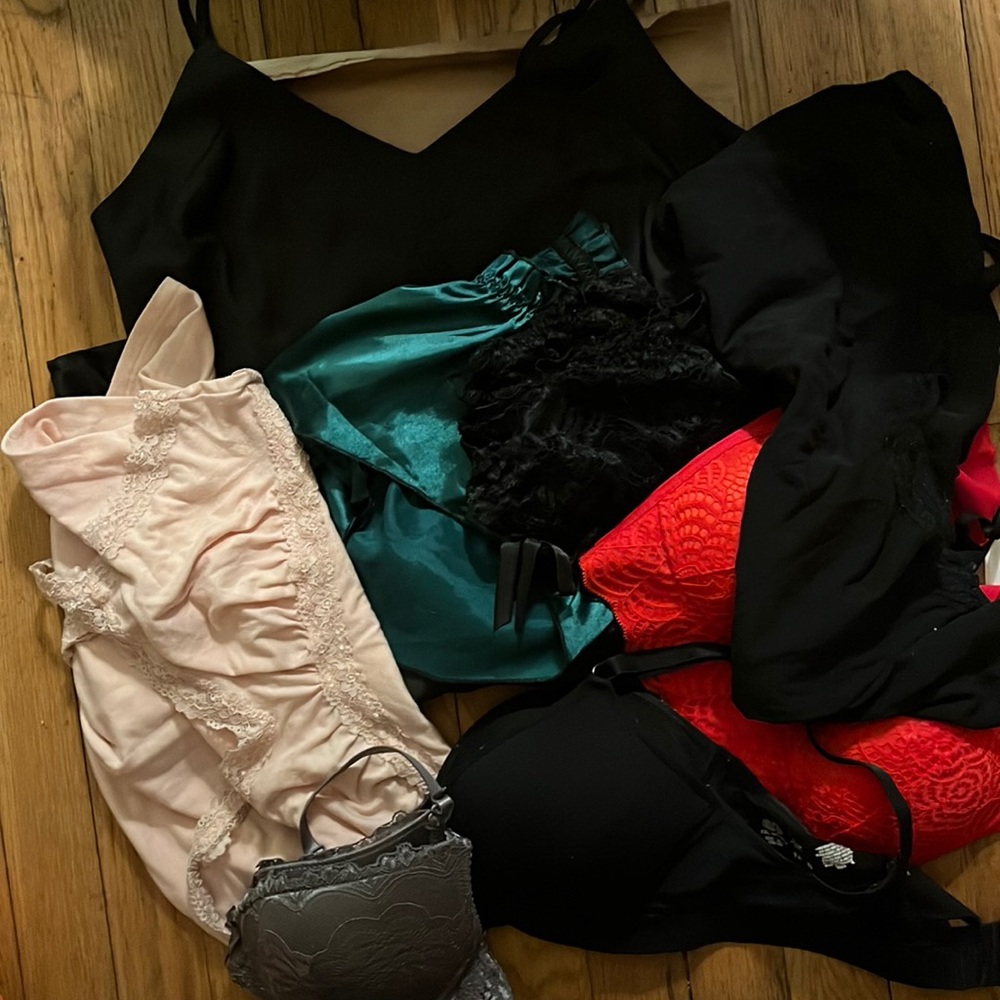 Womens 34C Bras and Small Lingerie Bundle